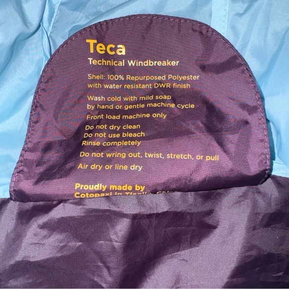 Cotopaxi Women's Windbreaker Half zip large purplee yellow - Picture 5 of 5